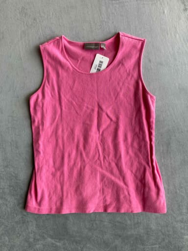 croft&barrow Pink Cotton Tank Top Medium