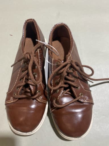Brown Lace-Up Casual Shoes
